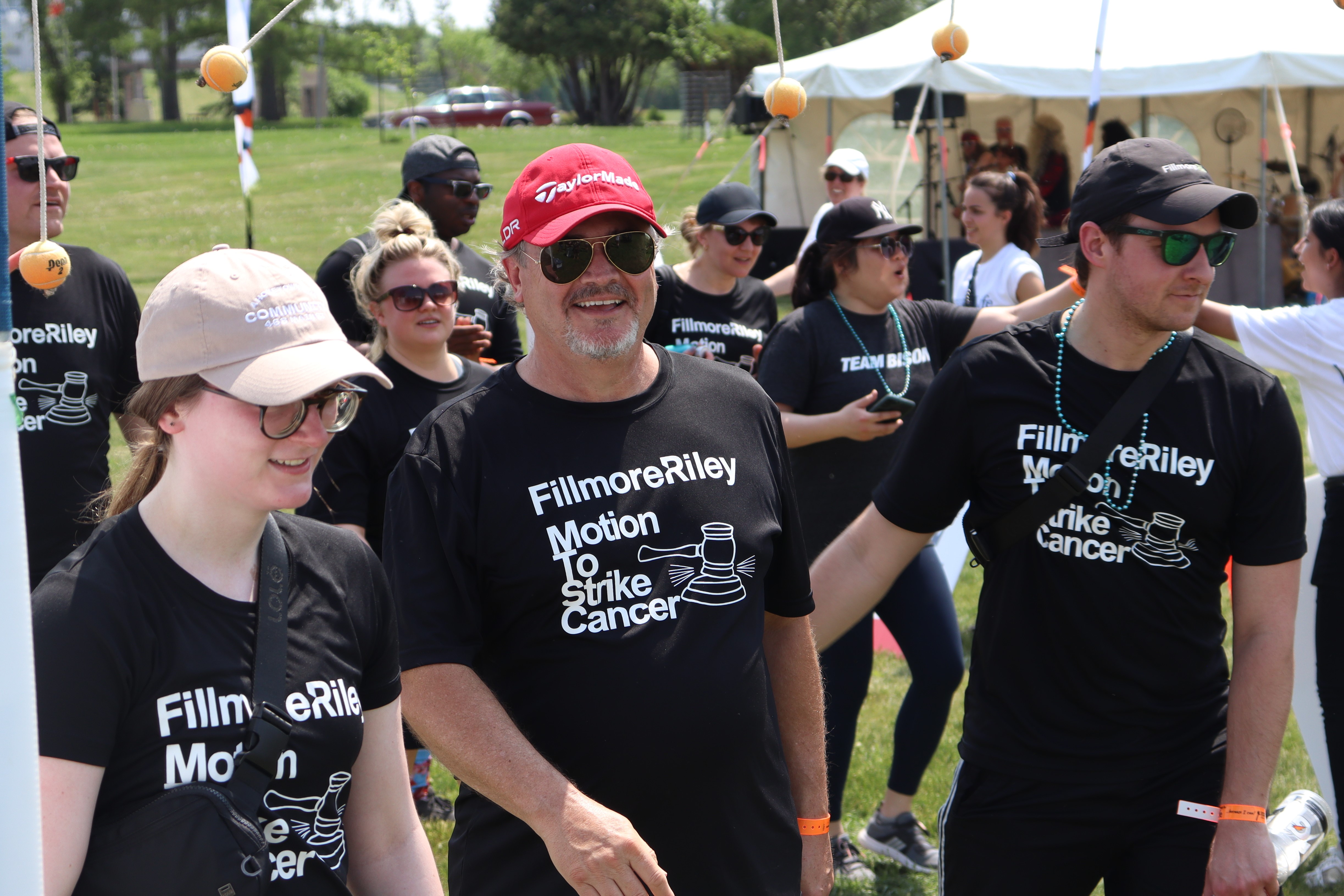 Fillmore Riley_Challenge for Life_Managing Partner, Associates and Student Fillmore Riley team members cross the finish line at Challenge for Life